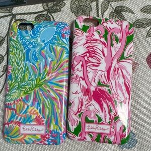 Lilly Pulitzer Tropical and Flamingo iPhone Cases